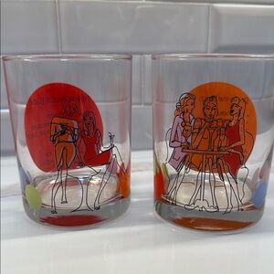 “Miami Beach Babe” old-fashioned glasses